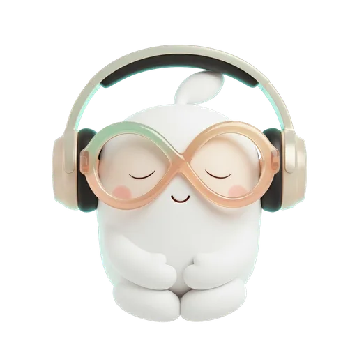 Dietoria mascot listening with headphones
